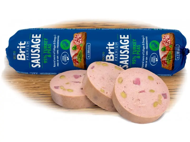 Brit Premium Turkey & Peas vorst koertele 0,8kg