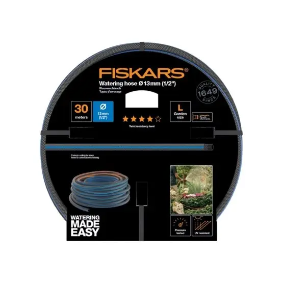 Fiskars kastmisvoolik Q4 13mm 30m