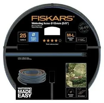 Fiskars kastmisvoolik Q4 15mm 25m