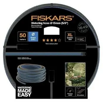 Fiskars kastmisvoolik Q4 15mm 50m