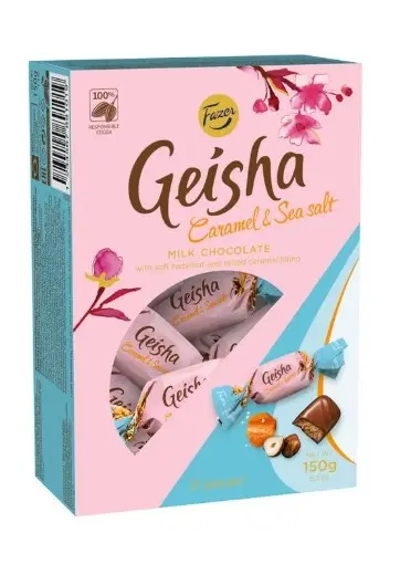 Geisha Caramel & Sea Salt kommikarp 150g