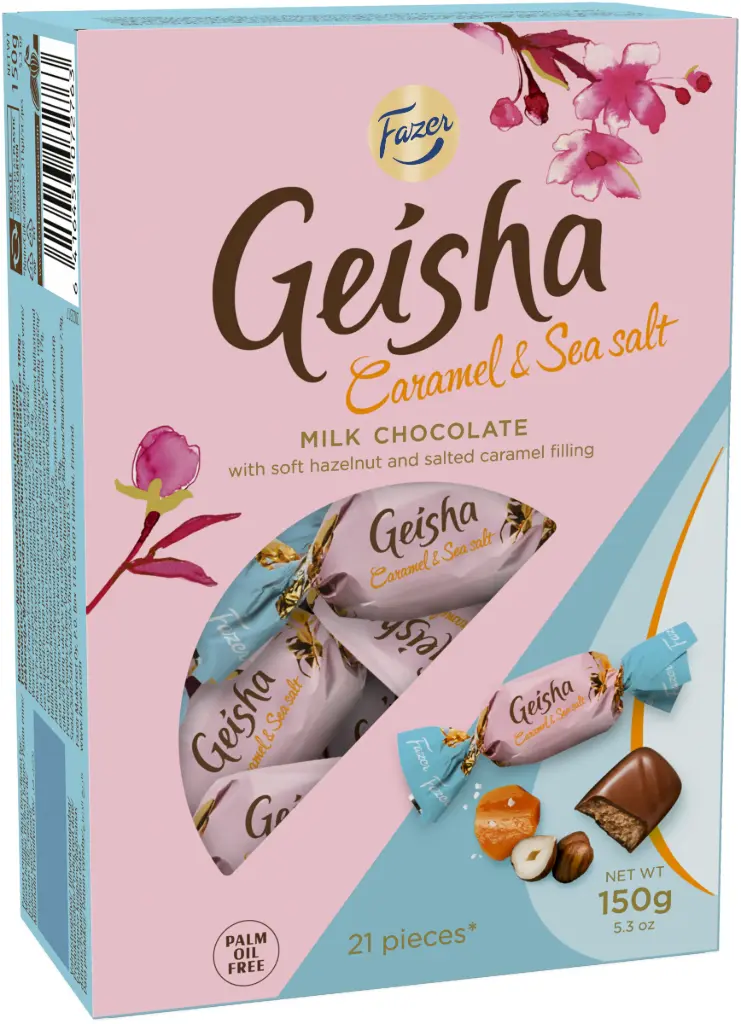 Geisha Caramel & Sea Salt kommikarp 150g