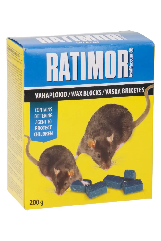 Hiire-ja rotimürk Ratimor vahaplokid200g