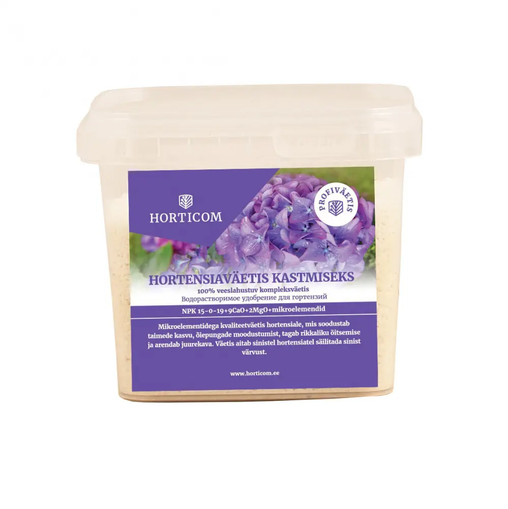 Hortensiaväetis kastmiseks Horticom 1kg