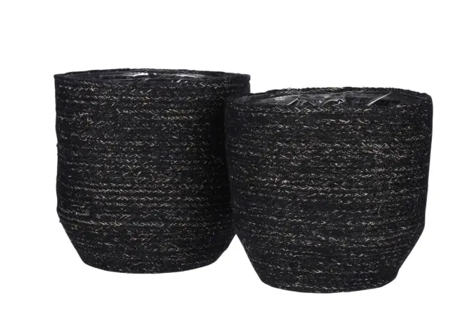 Istutuskorv Meleze d22 h22cm must