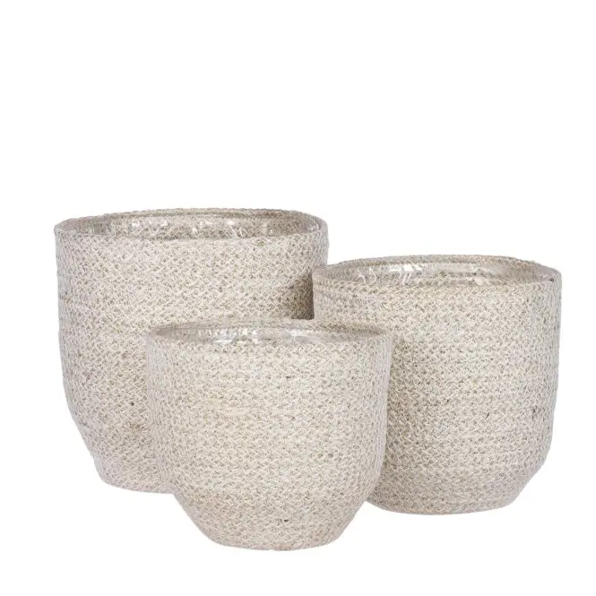 Istutuskorv Meleze d22 h22cm valge