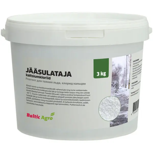 Jääsulataja 3 kg (kaltsiumkloriid)