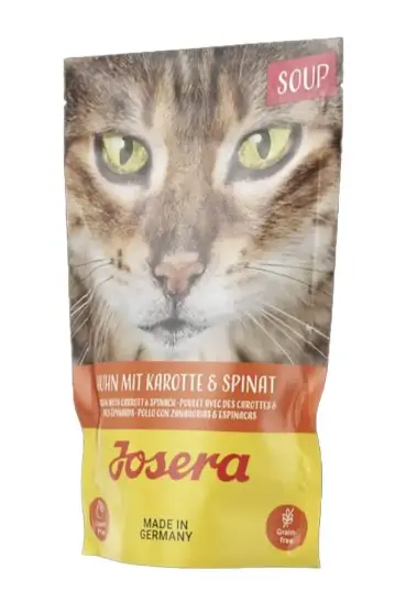 Josera porgandi ja spinatiga kanasupp kassidele 70g