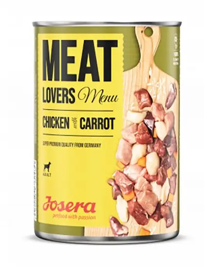 Josera Meat Lovers Menu kana porgandiga konserv koerale 400g
