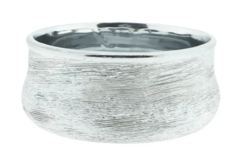 Lillepott Nicole d18 h8,5cm hõbe