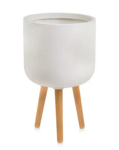 Lillepott Ecolite retro jalgadel d37 h67cm helehall