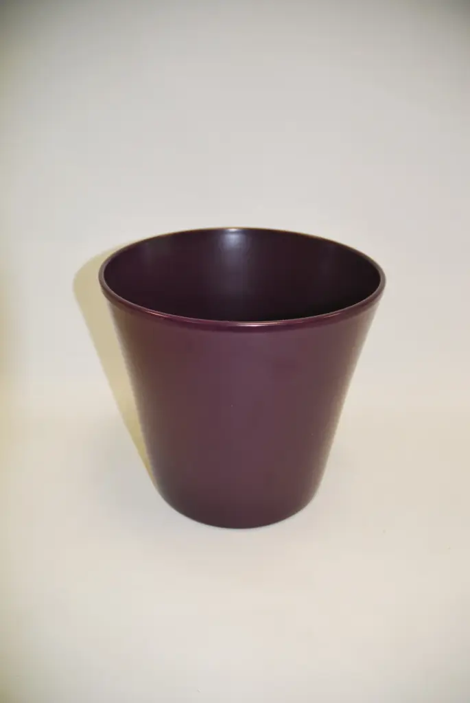 Lillepott d27,5cm tumelilla/matt