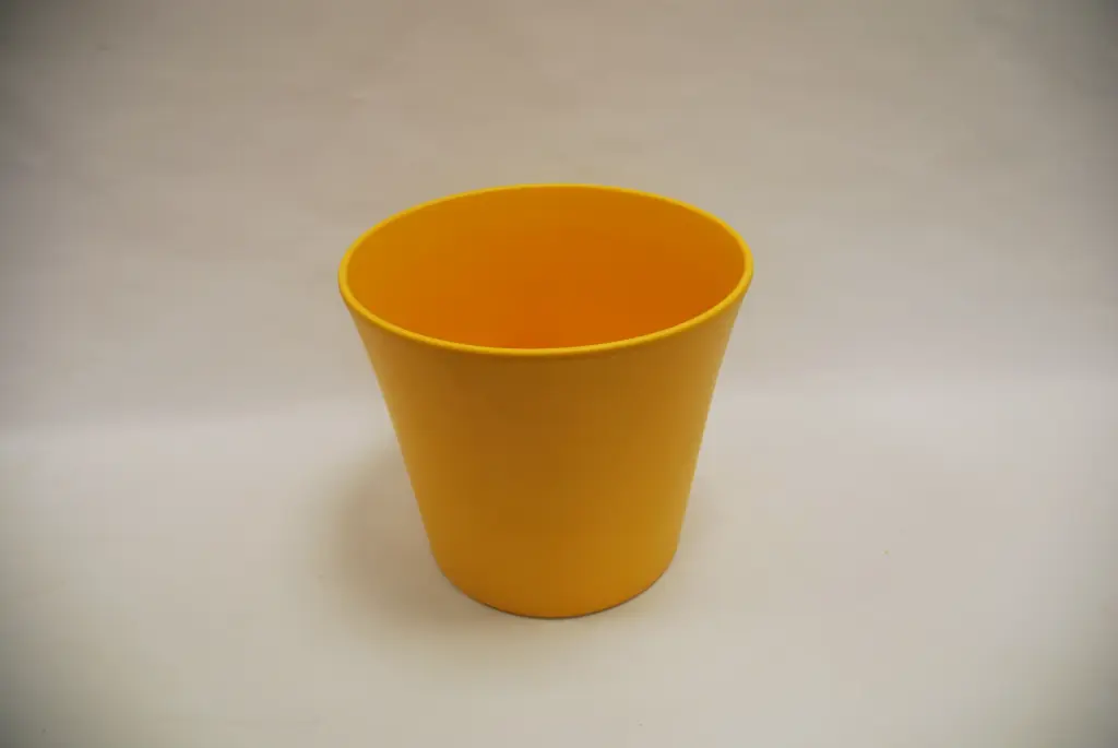 Lillepott d27,5cm kollane/matt