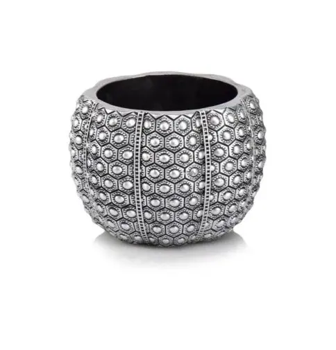 Keraamiline lillepott Rustic (05.423) d16cm silver