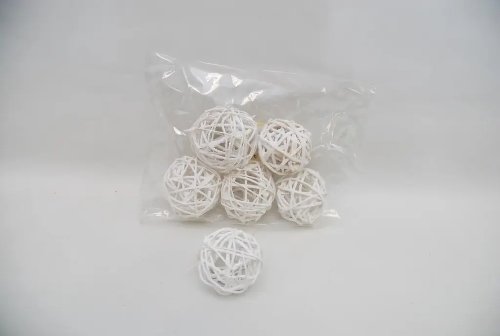 Kerapall 6cm valge