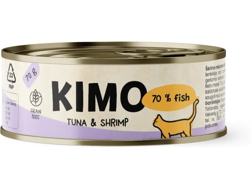 Kimo Tuna & Shrimp konserv kassidele 70g