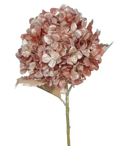 Kunstlill hortensia metalne