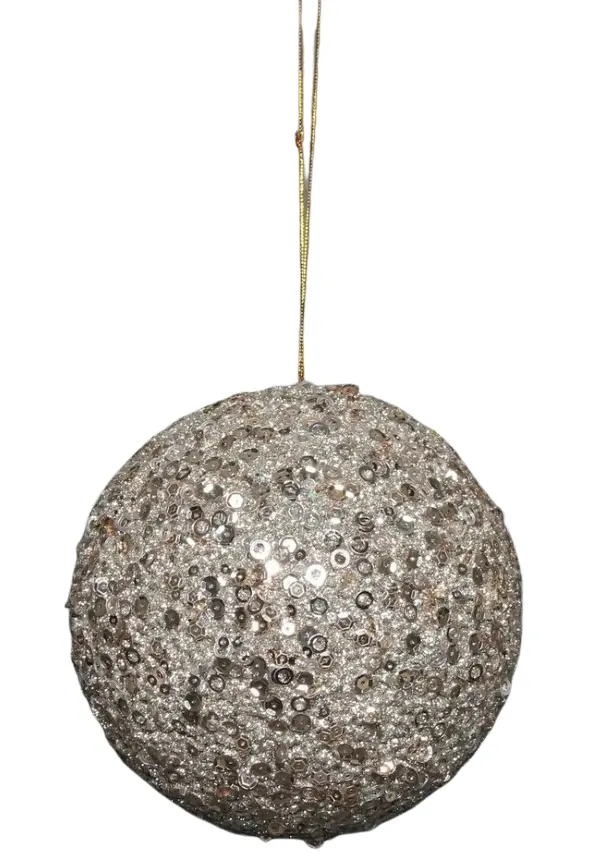 Kuuseehe jõulukuul Champagne Glitter 12cm
