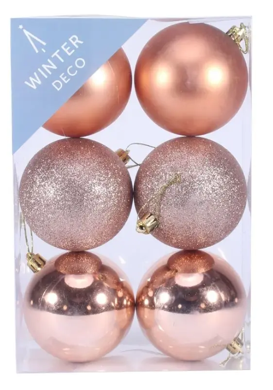 Kuuseehe jõulukuul 8cm 6tk/pk erinevad