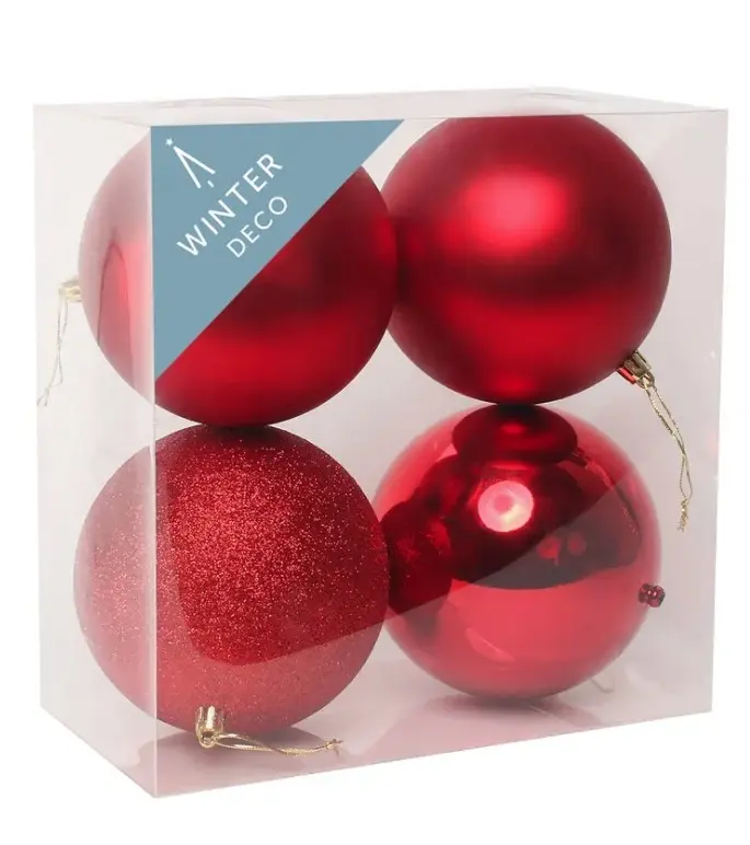 Kuuseehe jõulukuul 12cm 4tk/pk