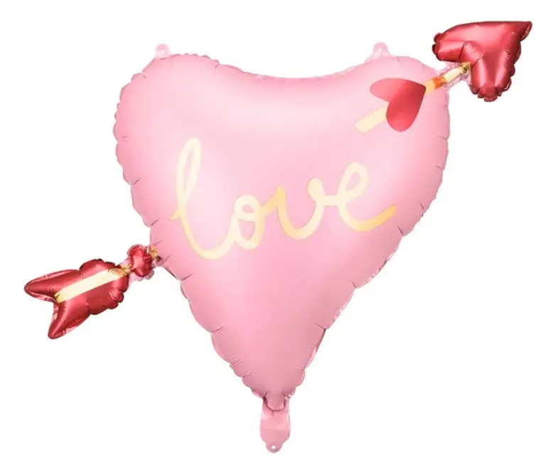 Foolium õhupall 'Heart with arrow' 76x55cm