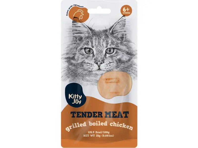 Kitty Joy Tender Grilled Boiled Chicken maius kassile 25g