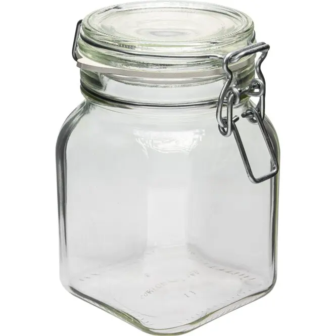 Klaaspurk klamberkaanega 750ml