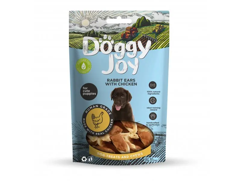 Koeramaius Doggy Joy jänese kõrvad kanaga 90g