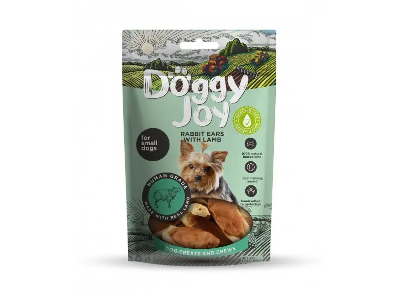 Koeramaius Doggy Joy jänese kõrvad lambaga 55g