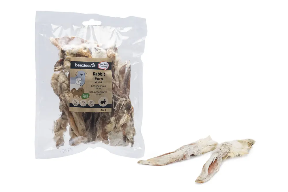 Koeramaius jänesekõrvad karvadega 200g