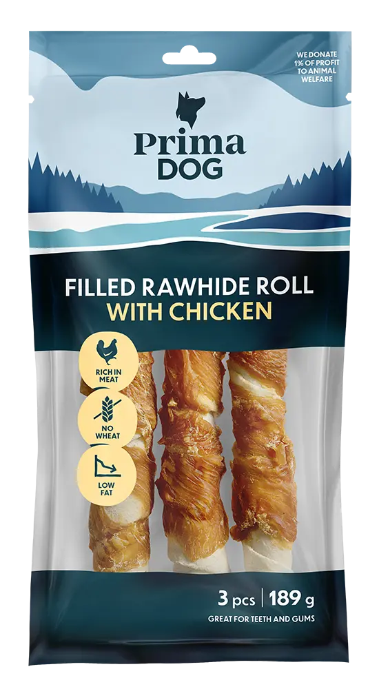 Koeramaius PrimaDog närimisrull kana 3tk