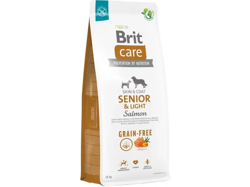Koeratoit Brit Care GF Senior&Light lõhe12kg