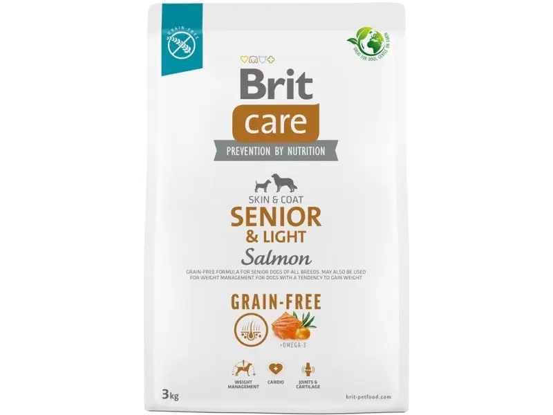 Koeratoit Brit Care GF Senior/Light lõhe 3kg