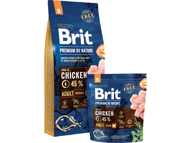 Koeratoit Brit Premium by Nature Adult M 15 kg