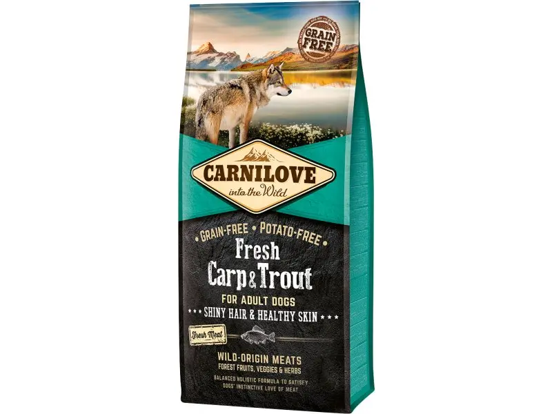 Koeratoit CarniLove Adult karpkala/forell 12kg