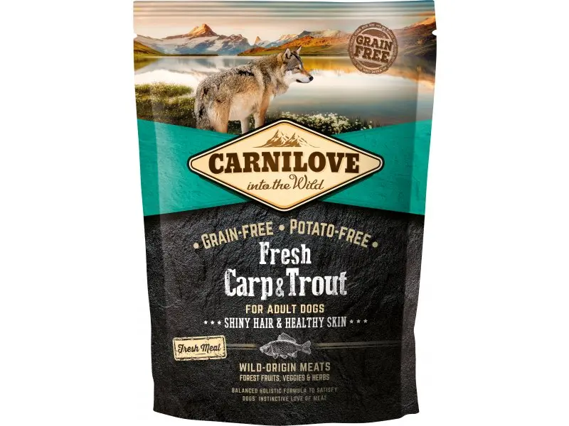 Koeratoit CarniLove karpkala/forell Adult 1,5kg