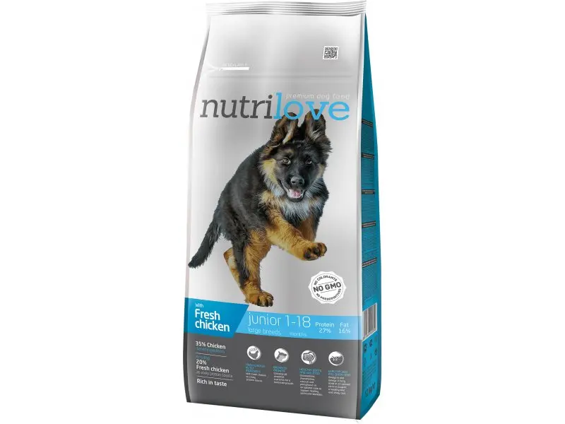 Koeratoit Nutrilove junior L 12 kg