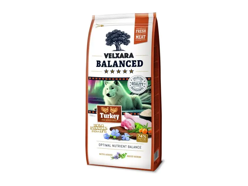 Koeratoit Velxara balanced senior fresh kalkun750g