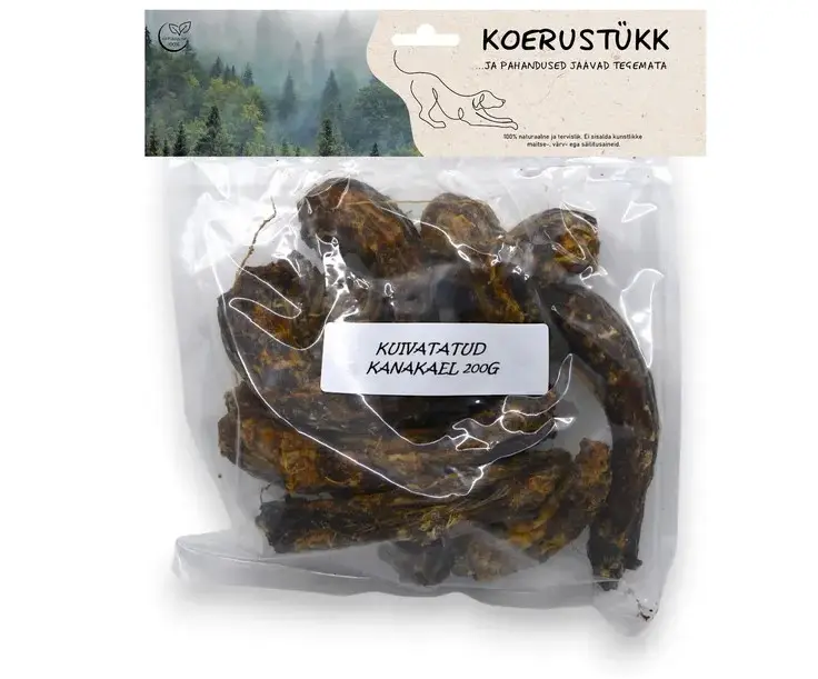 Koerustükk kanakael 200g