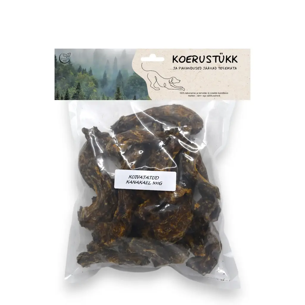 Koerustükk kanakael 500g