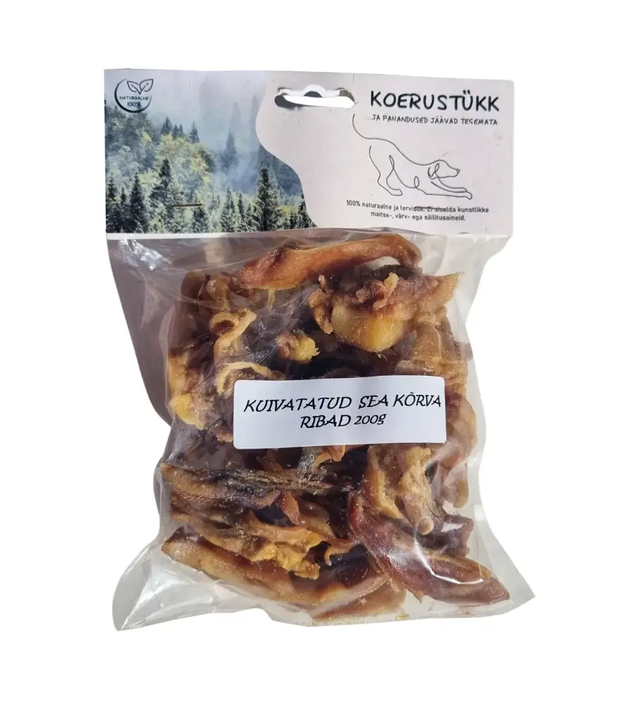 Koerustükk sea kõrva ribad 200g
