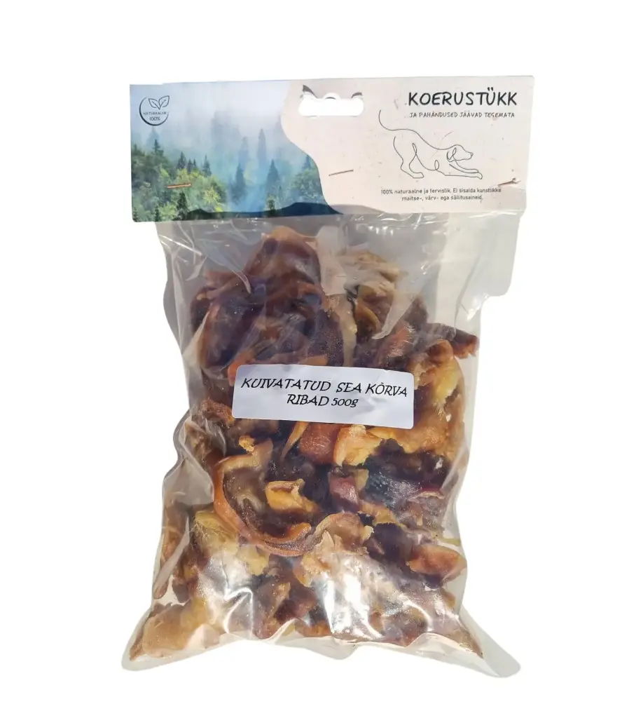 Koerustükk sea kõrva ribad 500g