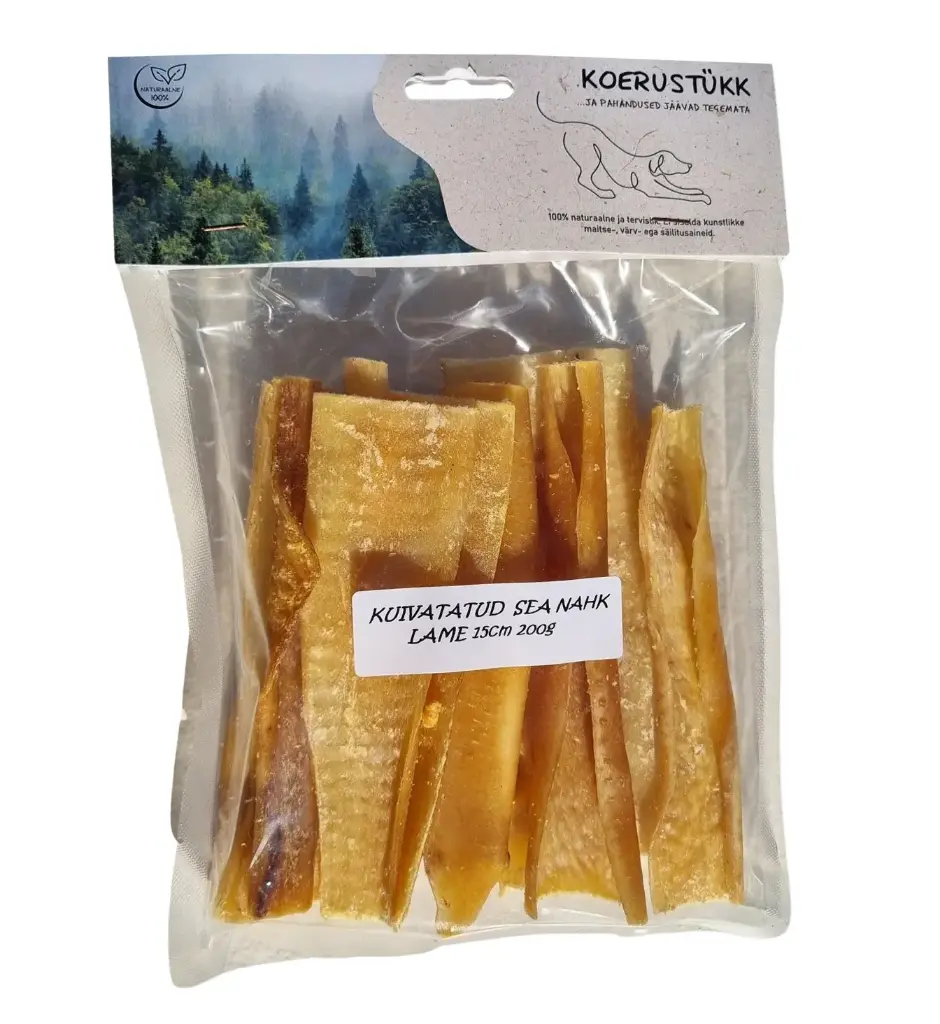 Koerustükk sea nahk lame 15cm 200g