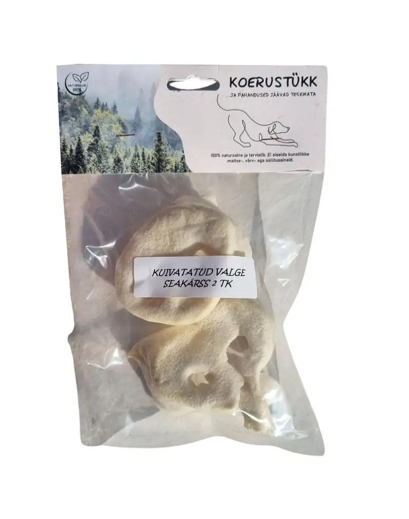 Koerustükk valge seakärss 2tk