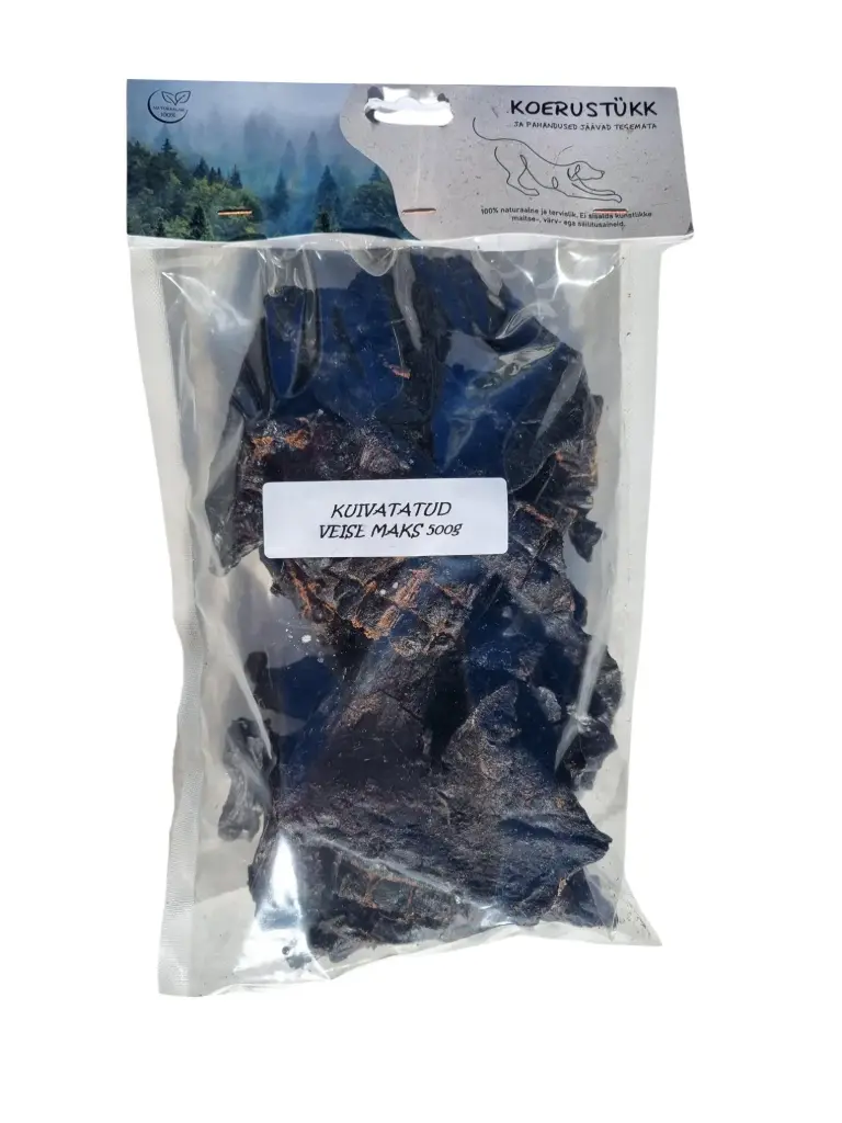 Koerustükk veise maks 500g
