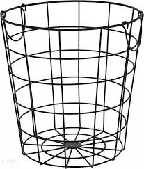 Korv metallist must d39cm