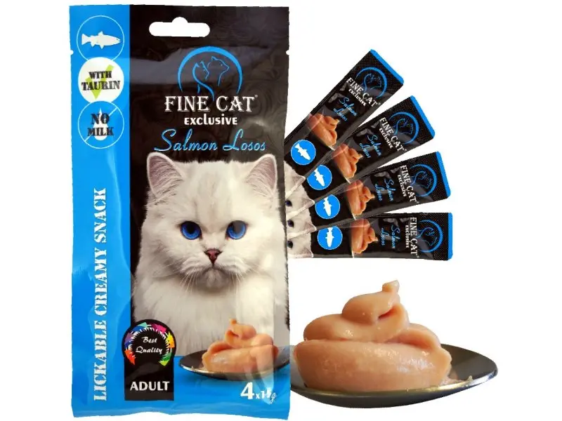 Kreemjas suupiste lõhega FineCat 4x15g