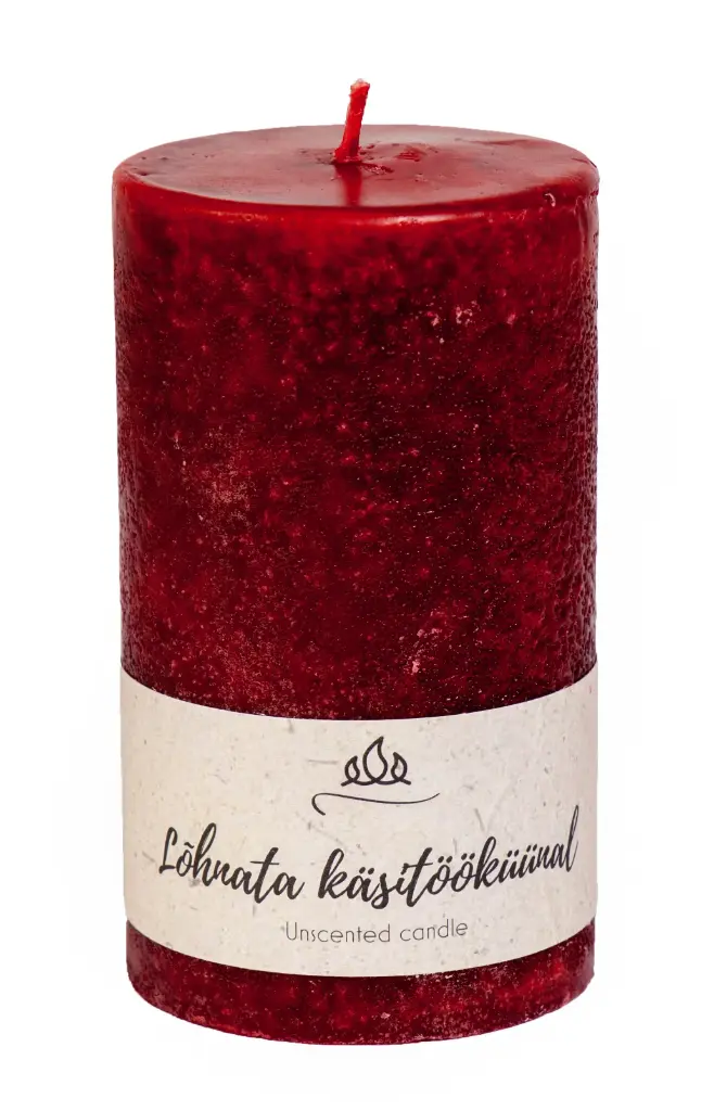 Küünal 7x8cm lõhnata veinipunane 17