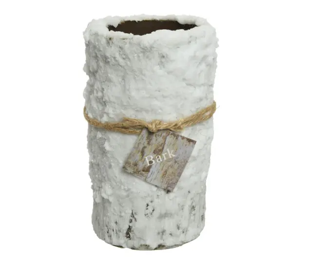 Jõulukaunistus küünlavahaga 8x14cm valge