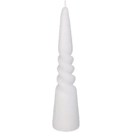 Küünal keeruga 5,5x25cm valge